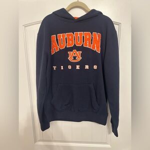 Auburn Tigers Navy and Orange Embroidered Hoodie
